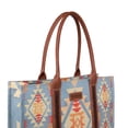 thumbnail image 3 of Wrangler Tote Bag Western Purses for Women Shoulder Boho Aztec Handbags, Angel Cerulean Blue - L, 3 of 7