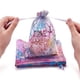 thumbnail image 5 of Moyic 100 piezas de bolsas de regalo de Organza con diseño de Coral, recuerdo transpirable para vacaciones de cumpleaños, joyería Almacenamiento y organización del hogar Blanco, 5 of 6