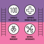 Organic Elderberry Capsules - Organic, Dried, Pure Elderberry Sambucus Natural Immune Boost Capsules - 570 mg