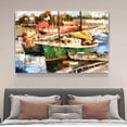 thumbnail image 4 of Impressi Of Fishing Port Oil Painting Giclee Print Canvas Poster Bedroom Decor Sports Landscape Office Room Decor Gift,Frame-style,08x12inch(20x30cm), 4 of 8