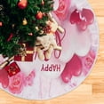 thumbnail image 5 of FMSHPON Mother's Day Beautiful Love Heart Roses Flower Xmas Christmas Tree Skirt Stand Mat for Holiday Party Decoration Indoor Outdoor 36 inches, 5 of 6