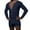 Men Shorts Blue, variant on Brnmxoke Men's Long Sleeve Short Jumpsuit Pajama One Piece Button Down Henley Sleepshirt Rompers Stretchy Lounge Onesie Pajamas Blue,M