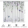 thumbnail image 2 of Rustic Eucalyptus 4 Pcs Shower Curtain Set Bathroom Set Watercolor Farmhouse Eucalyptus Leaves Floral Sunflower Shower Mat Shower Curtain with Rug 12 Hooks,72" W x 72" L, 2 of 8