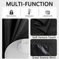 thumbnail image 2 of Bxaolu Blackout Curtains for Bedroom 78.75" Long - Thermal Insulated Black Out Curtains Room Darkening Rod Pocket Window Curtains for Living Room, Each Drape Panel 39.37" Wide, Black[1 Panel], 2 of 9