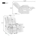thumbnail image 2 of Power Lift Recliner Chair for Elderly, Massage Recliner Chair for Living Room with Adjustable Infinite Position and Side Pockets, Home Theater Seating Single Sofa Seat for Adults, Beige, 2 of 7