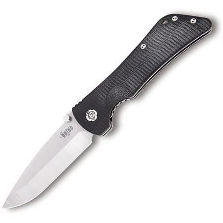 Southern Grind Bad Monkey Emmerson Folding Knife Tumbled Satin Blade/Black G10 Handle Blade Length 4in