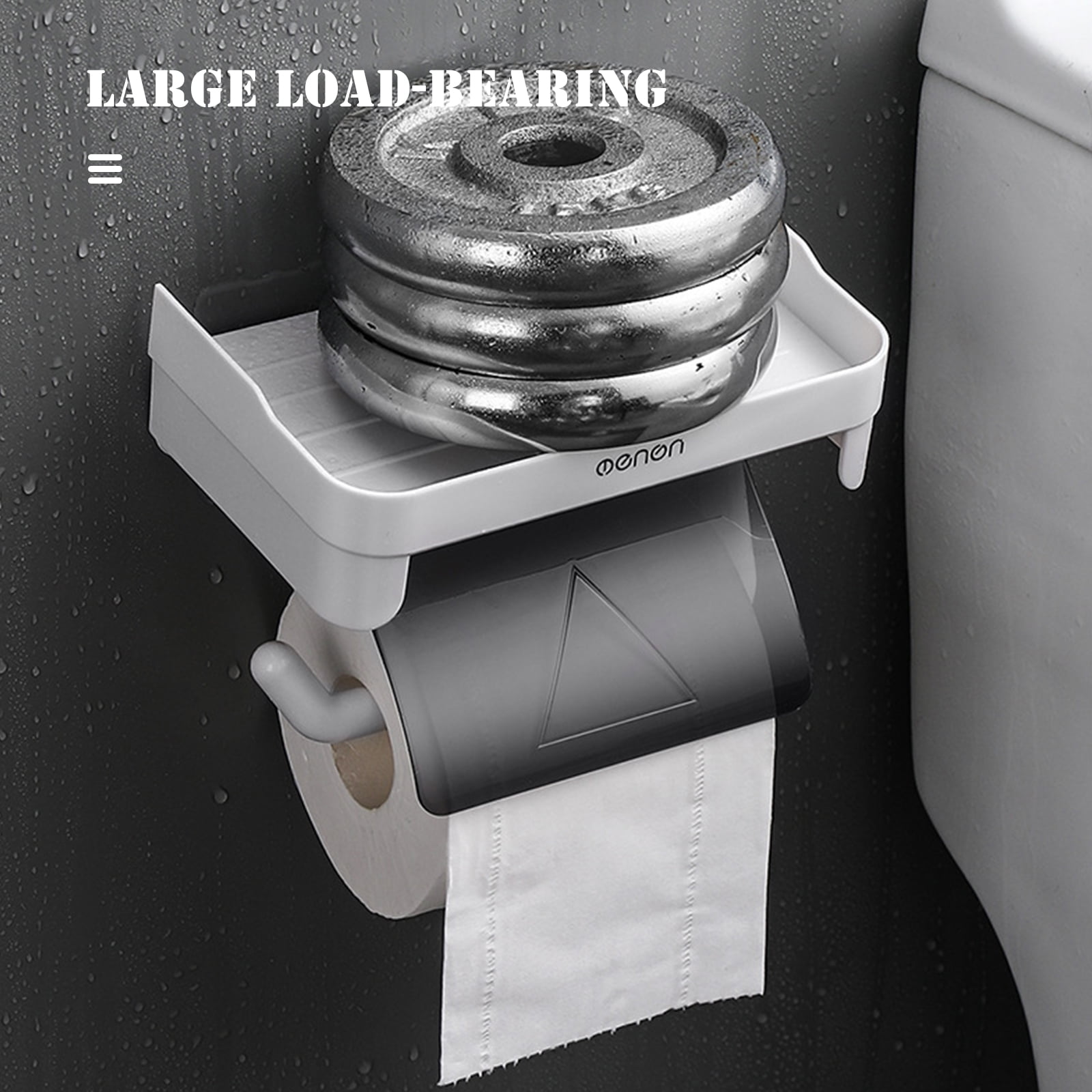 Stainless Steel Paper Towel Holder Adhesive Toilet Roll Paper Holder No  Hole Punch Kitchen Bathroom Toilet Lengthen Storage Rack
