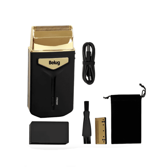 Máquina Wahl Travel Shaver Dorada Inalámbrica Para Barba Belug Negro, Dorado