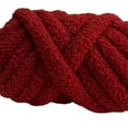 thumbnail image 4 of Hilo grueso y voluminoso para tejer a ganchillo, hilo para tejer a mano, hilo de peso para tejer con brazos Rojo, 4 of 9