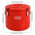 thumbnail image 6 of Red 30L Insulated Soup Container, Energy-Saving Food Warmer 6-8H Cold/4-6H Hot, 6 of 17