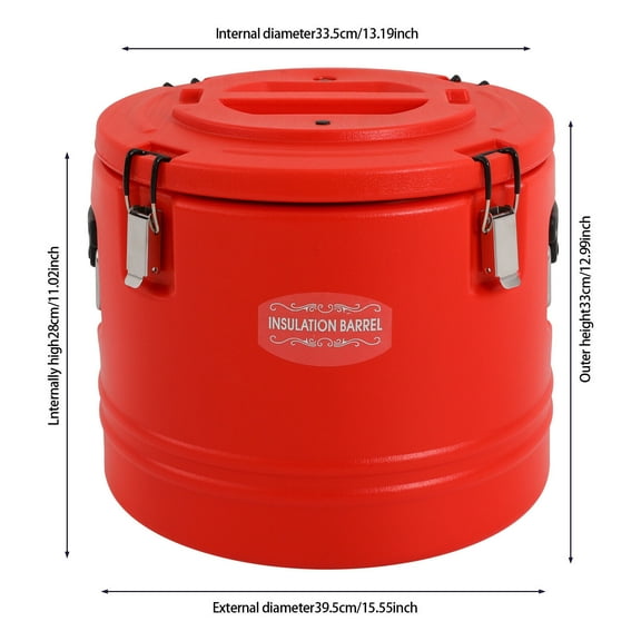 Red 30L insulated bucket Insulated Beverage Cooler Insulated Beverage Containers