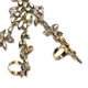 thumbnail image 4 of Pulsera de anillo de aleación con decoración de diamantes de imitación hermosa para mujer (oro), 4 of 4