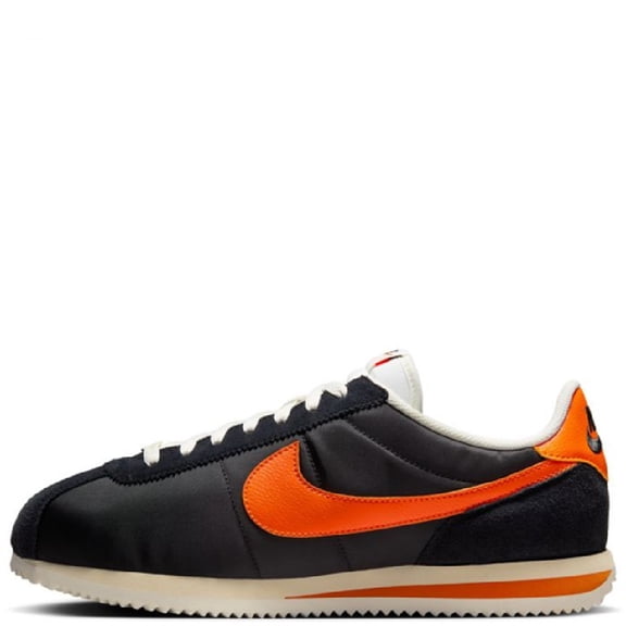 Men's Nike Cortez TXT Black/Safety Orange-Sail (HF0263 003) - 12