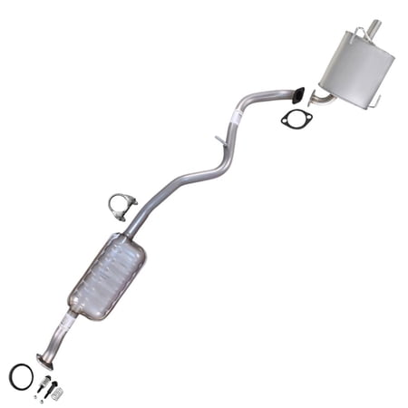 Northeastern Exhaust Stainless Steel Exhaust Resonator & Muffler Exhaust Kit Fits Subaru Legacy 2010–2015 2.5L | Direct-Fit Automotive Replacement Part