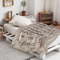 thumbnail image 4 of Wedding Anniversary Romantic Gifts for Him/Her, Anniversary Marriage Gifts for Couple Wife Husband Parents, Happy Anniversary for Men Women Boyfriend Girlfriend Throw Blanket 60 x 50 Inch, 4 of 5