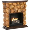 Larame Faux Stone Gel Fireplace