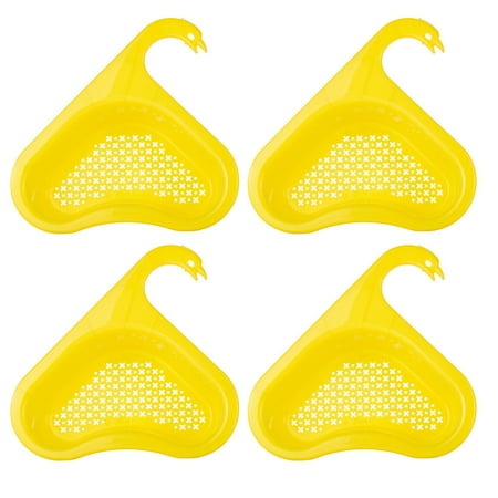

4 Pcs Drain Baskets Kitchen Draining Bowl Hollow Out Quick Drainage Swan Shape Fruit Salad Washing Storage Strainer Drainer Vegetable Cleaning Tool