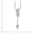 thumbnail image 2 of Beautiful Sterling Silver CZ Brilliant Embers Arrow Necklace, 2 of 2