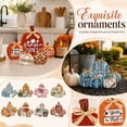 thumbnail image 2 of Pumpkin Table Decor 5 Piece Set Wooden Rustic Farmhouse Fall Home Decor for Thanksgiving, 2 of 4