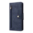thumbnail image 3 of Feishell for Samsung Galaxy A14 5G Wallet Case with Wrist Strap,Premium PU Leather Zipper Pocket Magnetic Buckle Folio Flip ID Credit Card Slots Shockproof Kickstand Phone Case for Women Men,Blue, 3 of 15