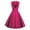 DT-Hot Pink, variant on DailyTrove Women's Polka Dot Swing Dress-Sleeveless-Button-Front-Cotton-for Retro Event/Casual Date-Vintage Polka Dot Pattern