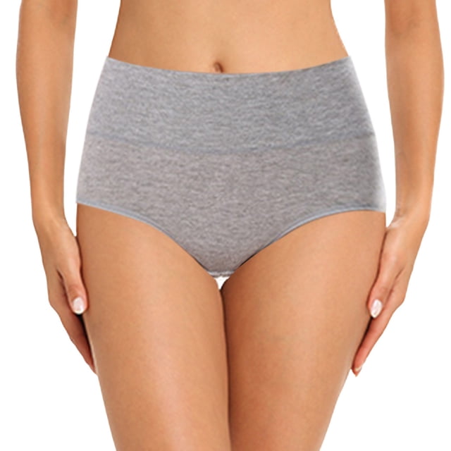 Culottes pour Femmes Classification de Produit et Titre pour Culottes Unies Taille Haute Grande Taille pour Confort Menstruel Culottes Pures pour Usage Quotidien