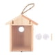 thumbnail image 2 of Casa Para Pájaros Con Ventana, Diseño Transparente, Casa Para Pájaros Colgante, Elegante, 2 Ventosas Fuertes Para Jardín, 2 of 7