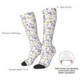 thumbnail image 6 of Haiem Daisies Flowers Socks, Funny Novelty Crazy Design Cotton Socks Sports Socks Knee High Socks For Men, Women,1Pairs - Gift For Working Friends, 6 of 8