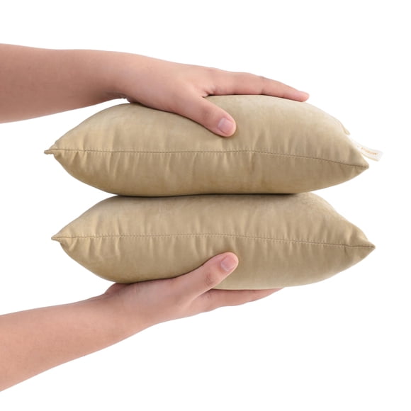 Pillow FLXXIE Tiny Pillows de microfibra de 18 x 28 cm para viajes, paquete de 2