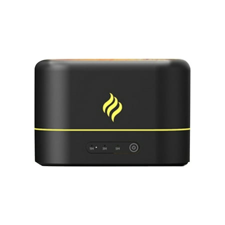 

Alloet Simulation Flame Humidifier Moisturize Skin for Home Office Yoga (Black)