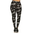 thumbnail image 3 of Plus Size Abstract Print, Full Length Leggings In A Slim Fitting Style With A Banded High Waist, 3 of 4