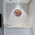 thumbnail image 5 of Yayeee Wall Clock Battery Operated 9.5" Silent Quartz Non-Ticking for Living Room Decor, Art Buildings, 5 of 8