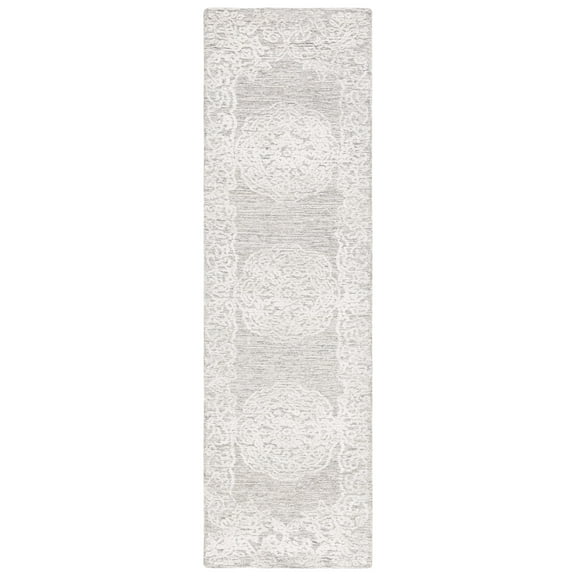 SAFAVIEH Precious Ariana Quatrefoil Runner Rug, Beige/Ivory, 2'3" x 8'