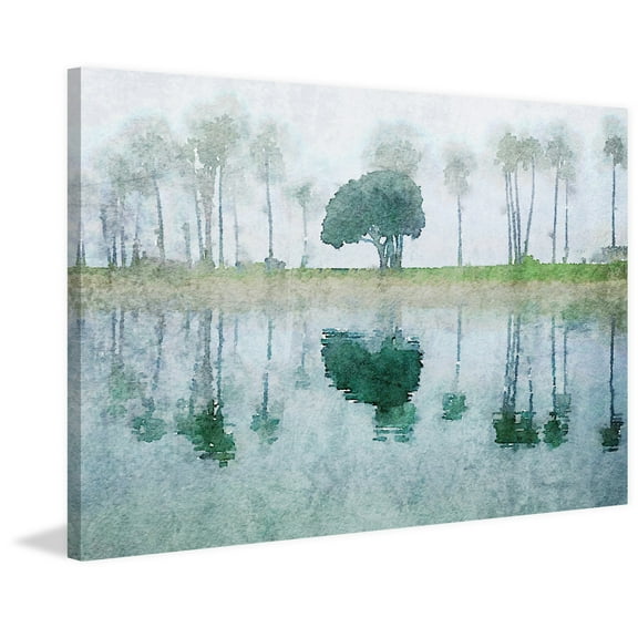 "Tropical Mist" Painting Print on Wrapped Canvas