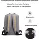 thumbnail image 5 of LHSHID Men's Backpacks Large Laptop Shoulder Bags Waterproof Business Work Rucksack Multi-Pocket Travel Daypacks, 5 of 7