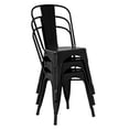 thumbnail image 2 of Juego de 2 Sillas de Comedor de Metal para Interiores y Exteriores, Sillas de Cocina, Sillas de Restaurante de 18 Pulgadas de Altura de Asiento, 2 of 3