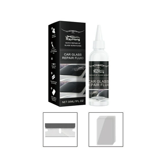 Auto Glass Repair Adhesive (30ml) Glass Nano Repair Liquid Rapid Repair Adhesive For Cracked Glass