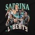 thumbnail image 4 of Youth Stadium Essentials Sabrina Ionescu Black New York Liberty Crossroads T-Shirt, 4 of 4