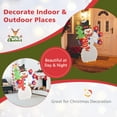 thumbnail image 4 of Costway 4 FT Christmas Snowman Lighted Decoration Waving Hand with 140 Pre-lit LED Lights, 4 of 10
