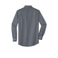 thumbnail image 4 of Port Authority Adult Male Men Plain Long Sleeves Shirt Black 2X-Large Tall, 4 of 4