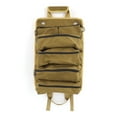 thumbnail image 3 of Ckraxd Multi-Functional Roll-Up Canvas Tool Storage Bag Large Capacity 5-Zipper Pockets Outdoor Electrician Carpenter Tool Bag Easy to Hang, 3 of 6