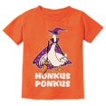 thumbnail image 1 of Honkus Ponkus Goose Shirt Funny Halloween Costume Witch Hat Youth Kids T-Shirt X-Small Orange, 1 of 3
