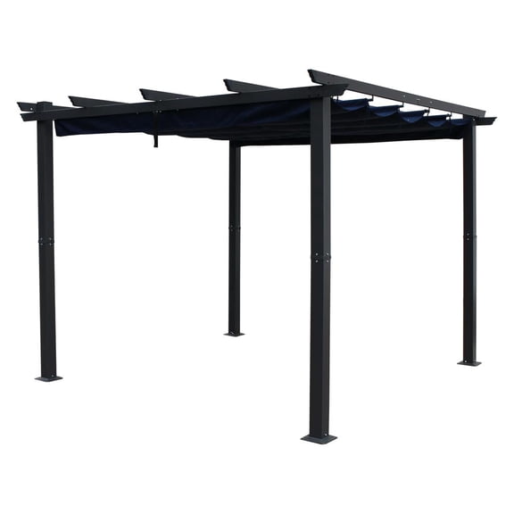 International Caravan 3 Meter Aluminum Framed Pergola, Navy