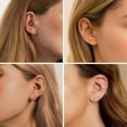 thumbnail image 3 of Cartilage Earrings for Women 16G - Conch Helix Tragus Earrings Piercing Jewelry Hypoallergenic Surgical Stainless Steel Cartilage Flat Back Stud Earring Push in Nose Studs Labret Jewelry, 3 of 6