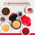 thumbnail image 3 of Wafflera Holstein Housewares Cachorro 4 Pulgadas Antiadherente Roja, 3 of 8