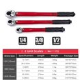 thumbnail image 4 of MesaSe Torque Wrench 1/2 3/8 1/4-inch Drive Click Torque Wrench  2-210N.   m
Precise Reversible Ratchet Torques Key Professional Bicycle Motorcycle Car Automotive Tool, 4 of 6