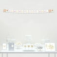 thumbnail image 2 of Tropical Floral Garden Party Wedding, Hanging Pennant Party Banner with String, Congratulations!, 2 of 2