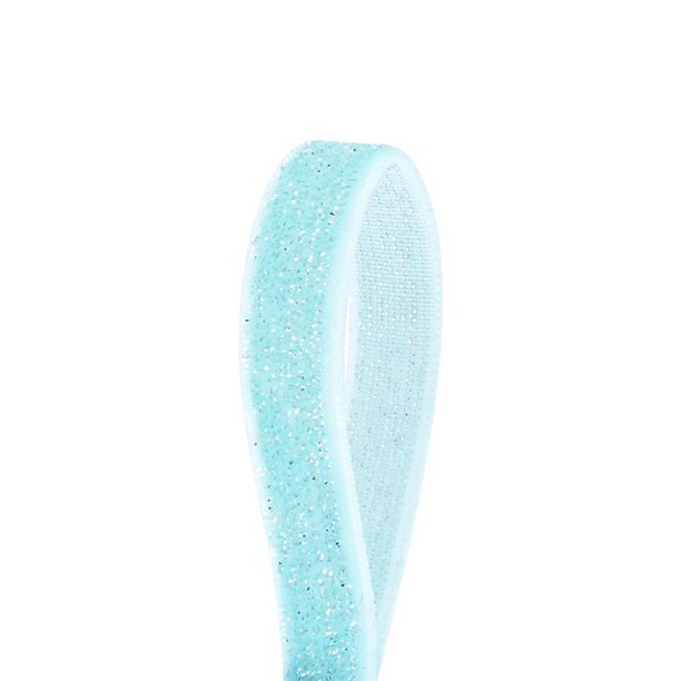 Xiao Hua Cinta de terciopelo azul y plateada, 2 rollos de 0,39 pulgadas de ancho, ideal para manualidades, embalaje de regalos para festivales, decoración de bodas y proyectos caseros.