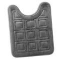 thumbnail image 1 of Clara Clark Bathroom Rugs, Velvet Memory Foam Bath Mat, Ultra Soft Non Slip and Absorbent - Waffled - Contour - Gray, 1 of 6