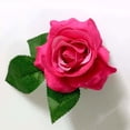 thumbnail image 3 of GOOHOCHY 3 horquillas de rosas hawaianas, broches de flores para fiestas, accesorio para hacer tú mismo, adorno para el cabello (rojo claro), 3 of 8